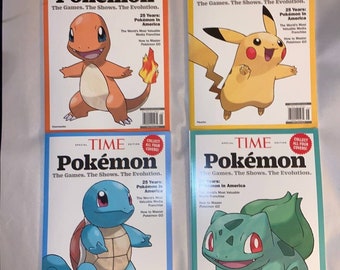 Pokémon Time Magazine Complete Set Of 4