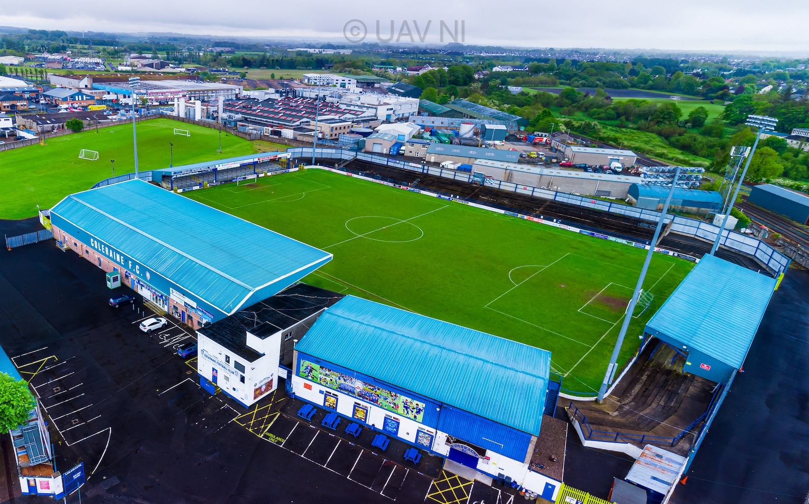 The Showgrounds Coleraine Football Club Irish Football Etsy