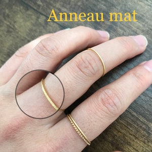 Minimalist 14k gold stackable ring thin twisted ring knuckle ring stackable ring gift for woman Anneau mat