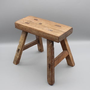 Chinese garden stool antique stool very old solid wood antique vanity stool