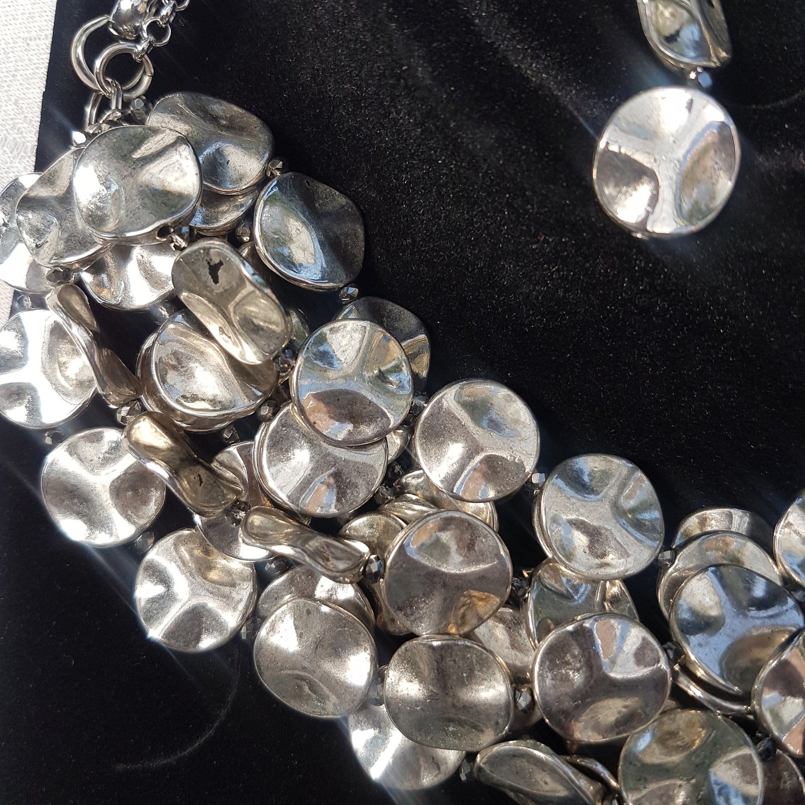 16mm silver bead coin. Antique effect. You will get 20in a | Etsy