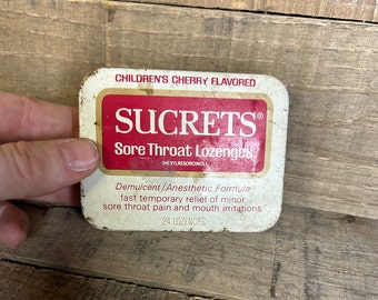 Small Vintage SUCRETS kids throat Lozenges