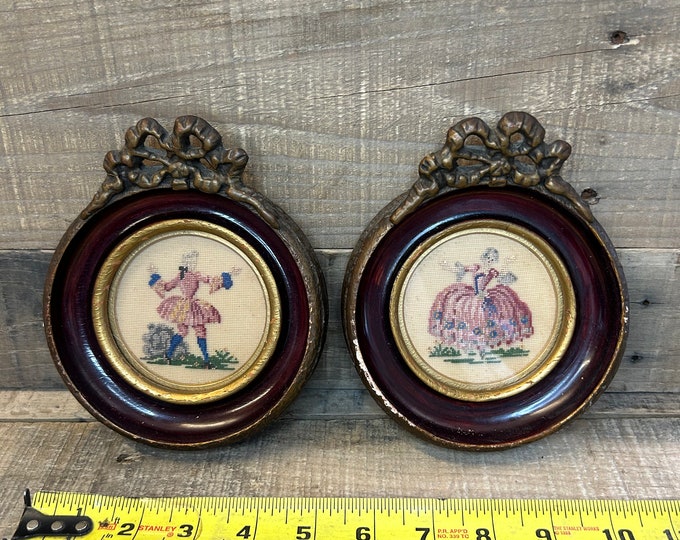 Vintage Round Picture Frames Etsy