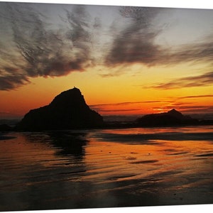 PNW, Northwest, Oregon, Seal Rock, Pacific Ocean, Highway 101, Waldport, Newport, Clouds, Reflection Seastacks, Dusk, Sunset, Seal Rock 6279