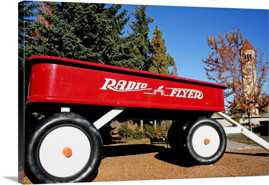 Big red top radio flyer wagon