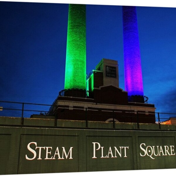 PNW, Northwest, Washington, Spokane, Downtown, Seahawks, Avista, Steam Boiler Rooms, Twin Towers, Dusk, Historic, Steam Plant Square 7335