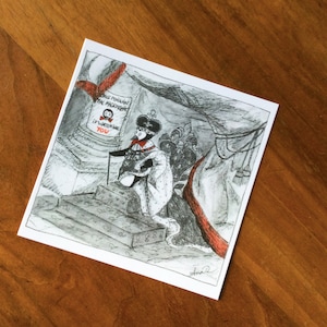 Carte postale Carrée "Big Penguin le Magnifique"