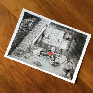 Carte postale A5 "Coronamaison du Professeur Poulpi"