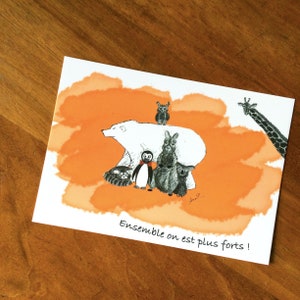 A6 Postkarte "Zusammen sind wir stärker"