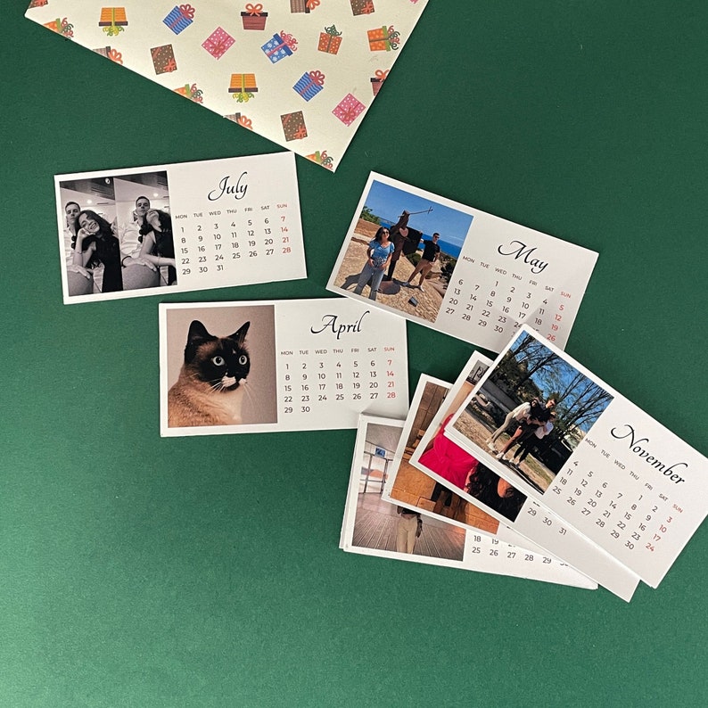 Personalized Calender With Photo, Fridge With Photos