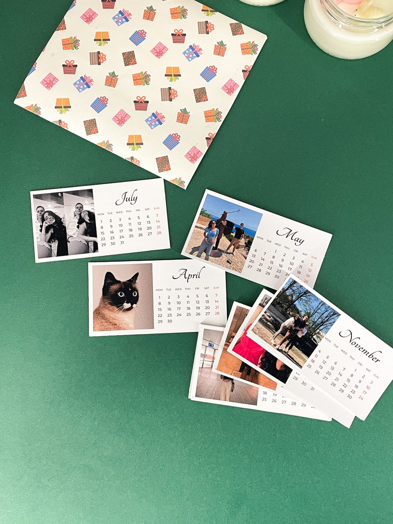 Personalized Calender With Photo, Fridge With Photos