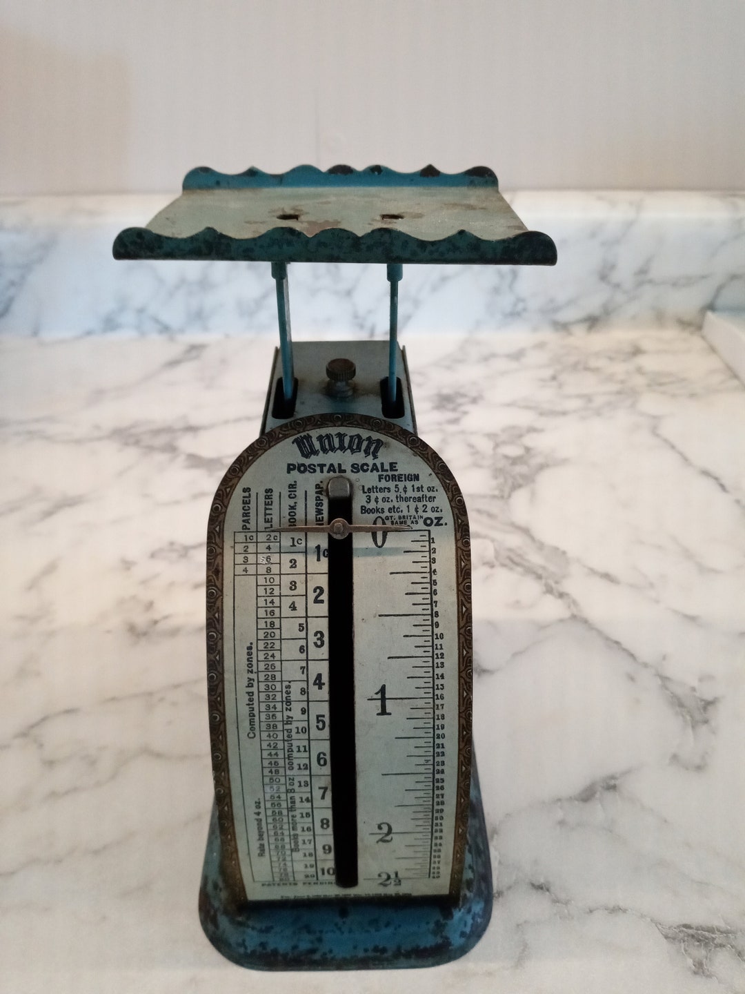 Pelouze Mfg. Co. Postal Scale, Antique Scales, Union Postal Scale