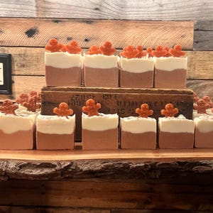 Handmade Gingerbread Man Artisan Soap | Christmas Gift | Stocking Stuffer | Handmade Gift