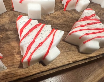 Christmas Tree Cake Soap|Artisan Soap|Holiday Soap|Christmas Soap