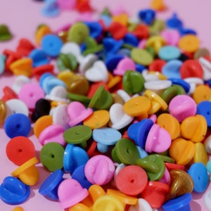 Round Rubber Pin Backs