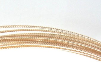 14K Gold-Filled wire , 20G (0.81mm) Twisted wire, Half- hard wire for wire wrapping or other craft projects