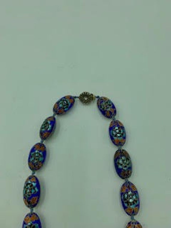 Vintage Cloisonné Necklace  VC04 - image 3