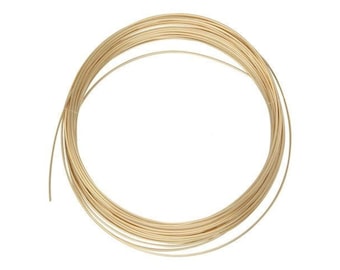 Alambre duro relleno de oro de 14 quilates, alambre redondo de 20 g para envolver joyas