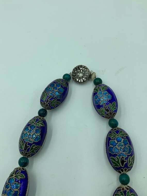 Vintage Cloisonné Necklace  VC02 - image 2