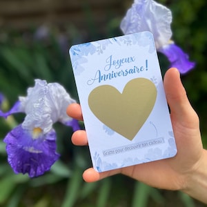 Personalized scratch gift card - happy birthday - gift voucher, card to offer