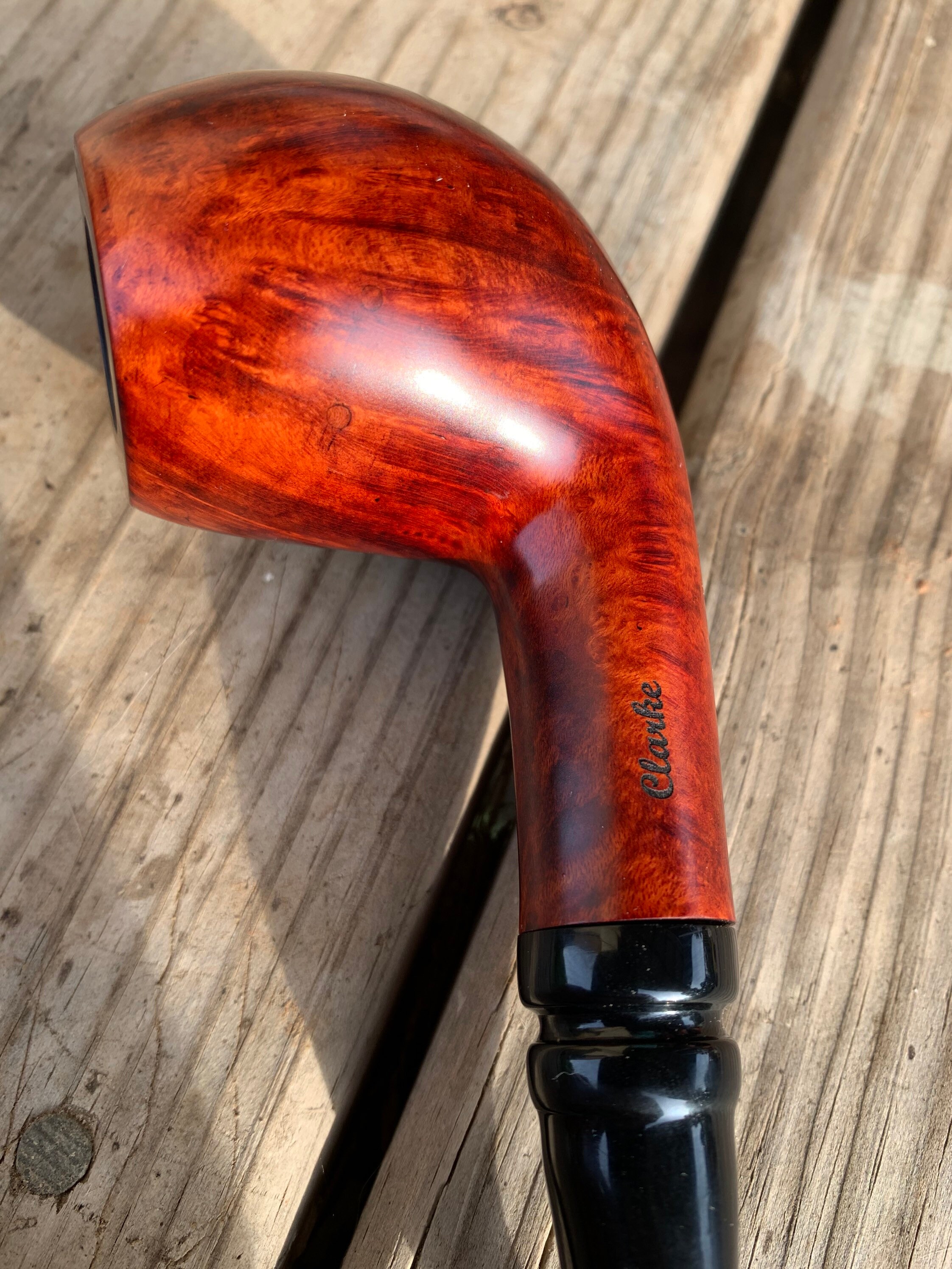 Smooth Briar Pipe. Quality briar from Italy. Handmade Etsy