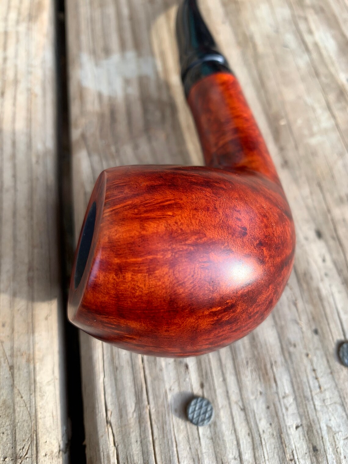 Smooth Briar Pipe. Quality briar from Italy. Handmade Etsy