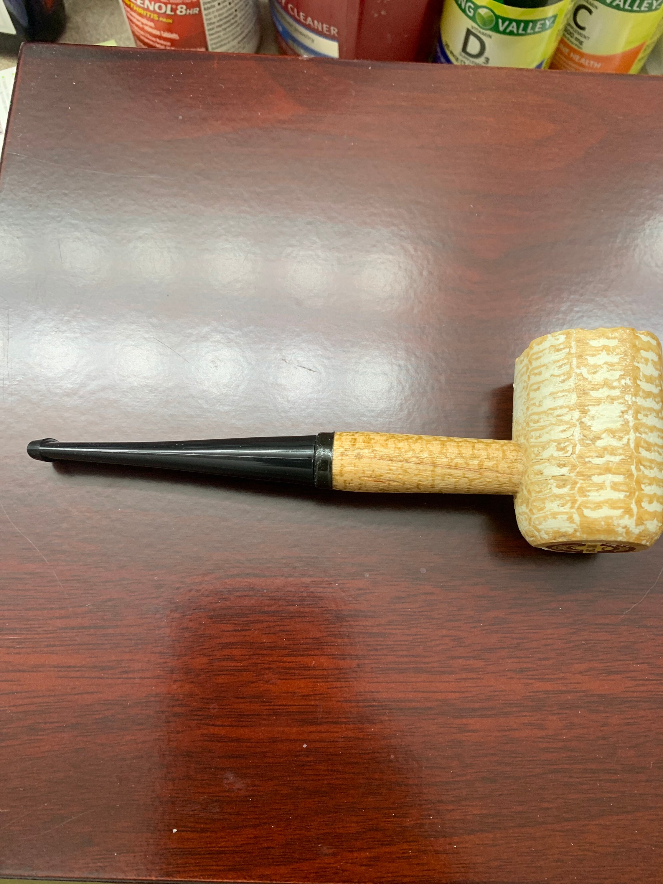 Cob Pipe. Corn cob pipe made by Missouri Meerschaum. Pipe has Etsy