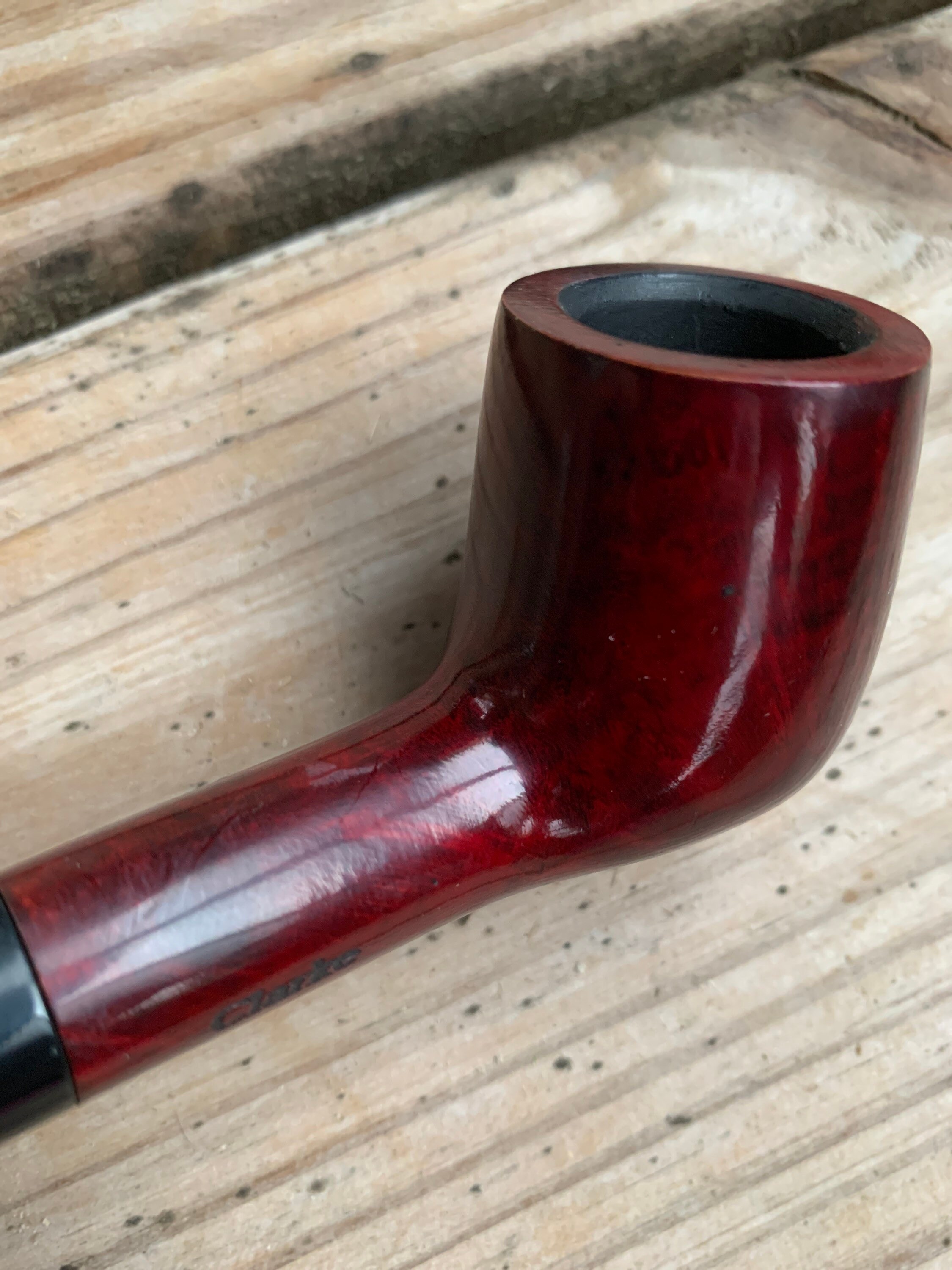 Smooth Briar Pipe. Briar Tobacco Pipe With Straight Stem Etsy UK