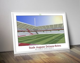 Carte Postale Ancienne – Stade Auguste Delaune Et Stade De Reims