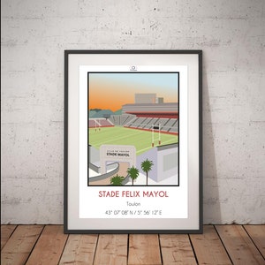 Affiche rugby stade Felix Mayol Toulon I Top 14