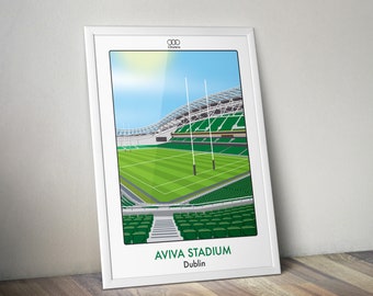 Poster AVIVA STADIUM Dublin I Ireland I rugby I stadium