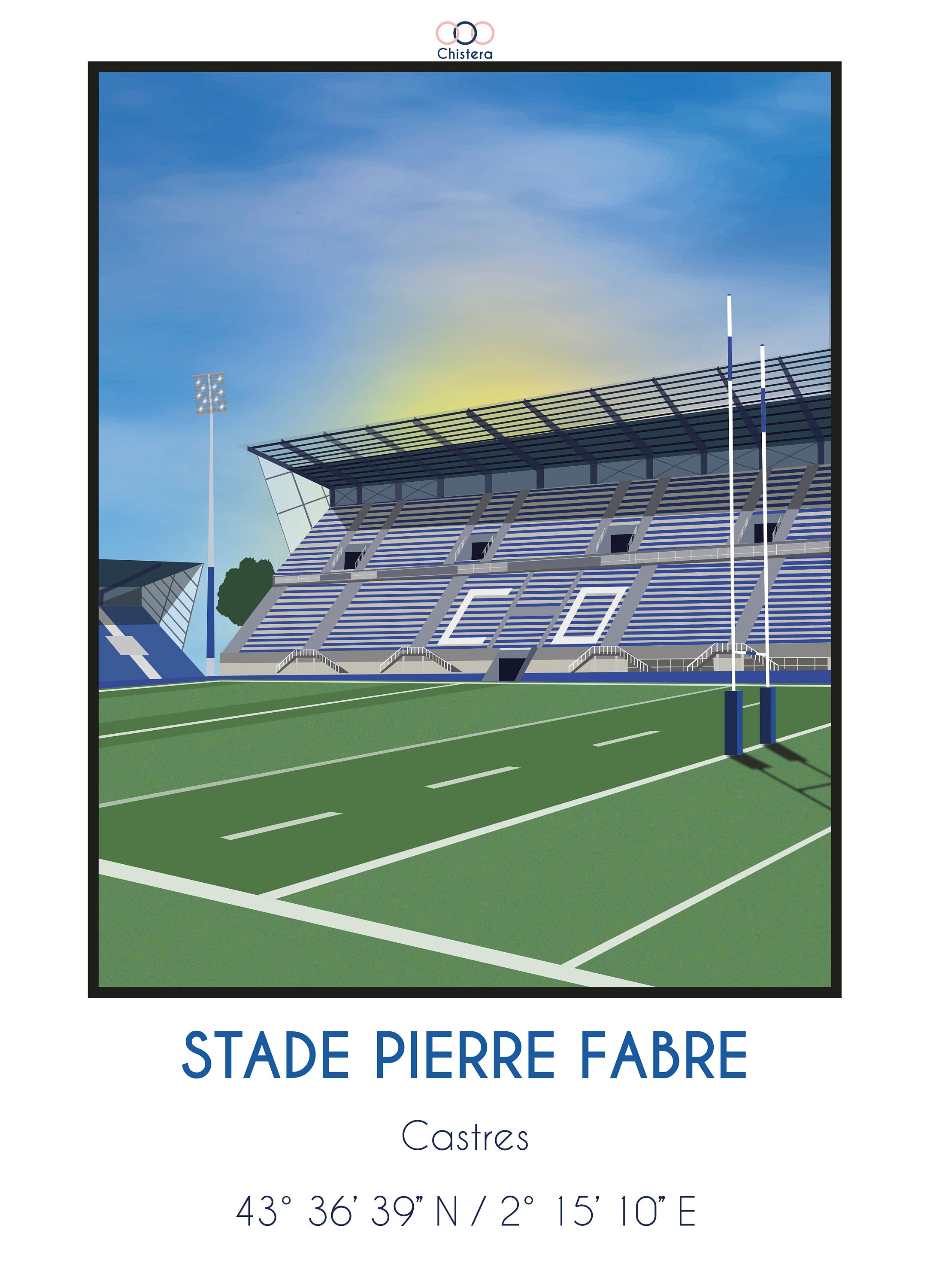 Affiche Rugby Stade Pierre Fabre - Castres