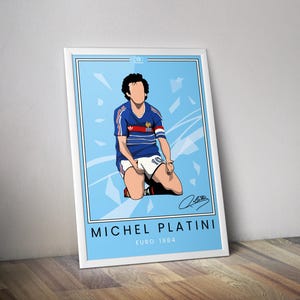 Michel Platini Euro 1984 poster