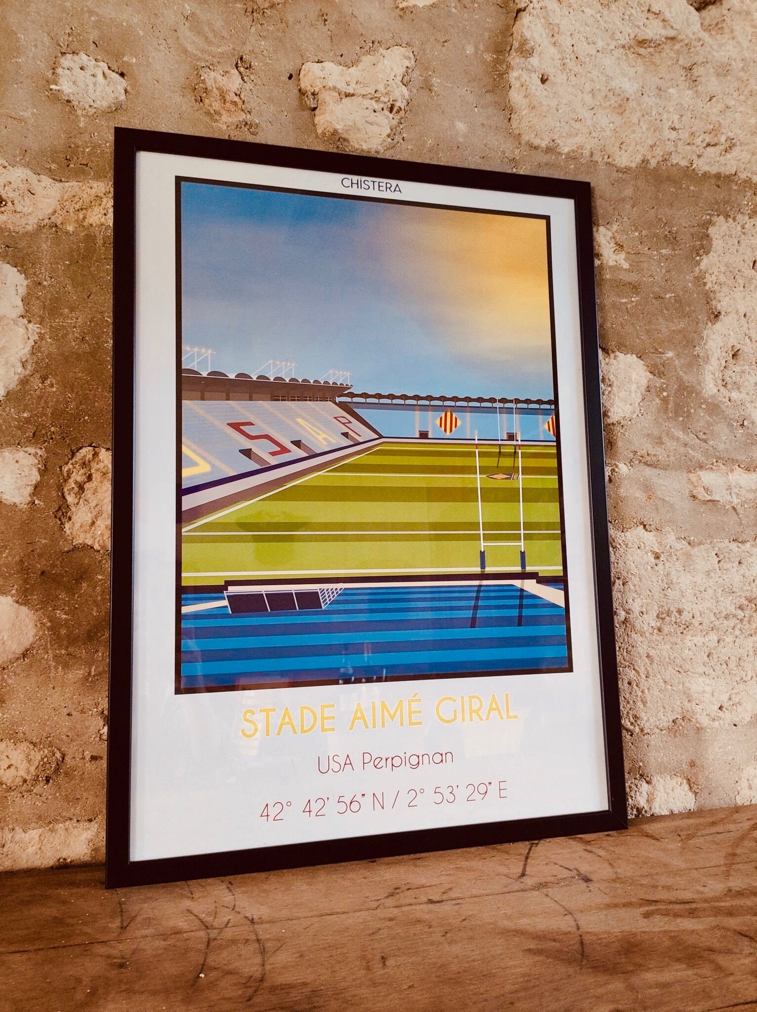 Affiche Rugby Stade Aimé Giral - Perpignan