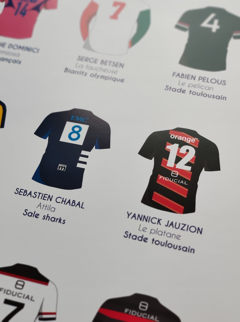 Rugby Poster Legends of French Rugby - Rugby Jerseys - Best Rugby ...