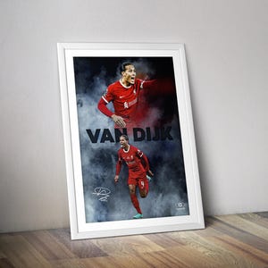 Virgil van Dijk football poster