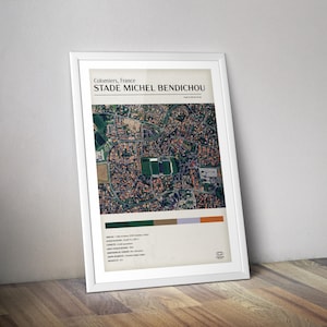 Colomiers rugby stadium poster I Michel Bendichou stadium poster