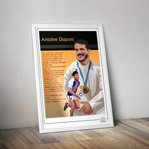 Antoine Dupont rugby 7 poster I Seven rugby poster Pari 2024 JO