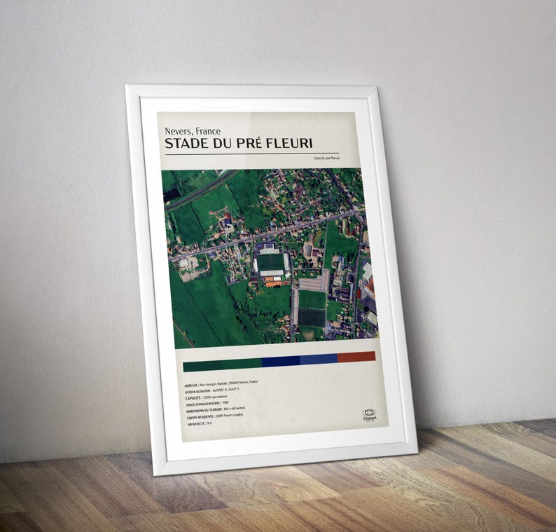 Nevers Stadium Nevers Rugby Stadium Poster I Meadow Flower Stadium I Rugby Poster - Etsy