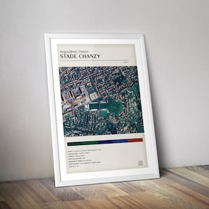 Chanzy Sochaux Angoulème I stadium poster Rugby stadium poster