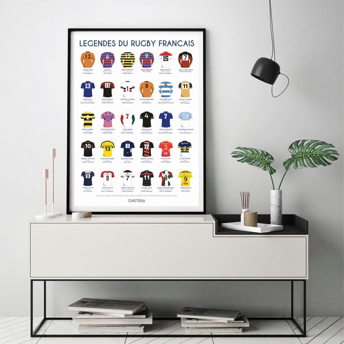 Rugby Poster Legends of French Rugby - Rugby Jerseys - Best Rugby ...