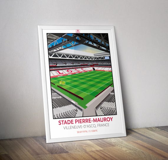 stade pierre mauroy magasin losc Affiche stade Pierre Mauroy I Affiche LOSC Lille I Affiche foot