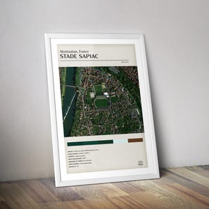 Rugby poster Montauban Sapiac I stadium Sports poster