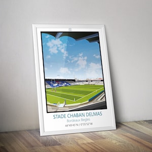 Rugby poster Chaban Delmas I Bordeaux I Bègles I UBB rugby I