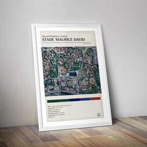 Provence rugby stadium poster I Maurice David stadium poster
