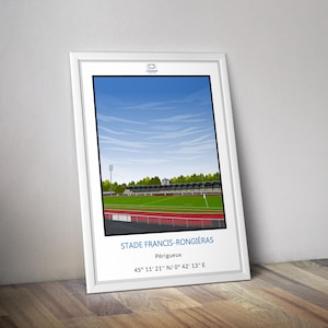 Francis Rongérias Périgueux I Stadium rugby poster