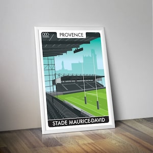 PROVENCE RUGBY poster I rugby top 14 I Rugby stadium poster
