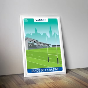 Estadio de rugby de Vannes I cartel deportivo de rugby I La Rabine I Bretaña
