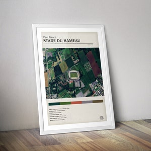 Pau stadium poster Paloise section I Stade du Hameau I Rugby poster I Top14