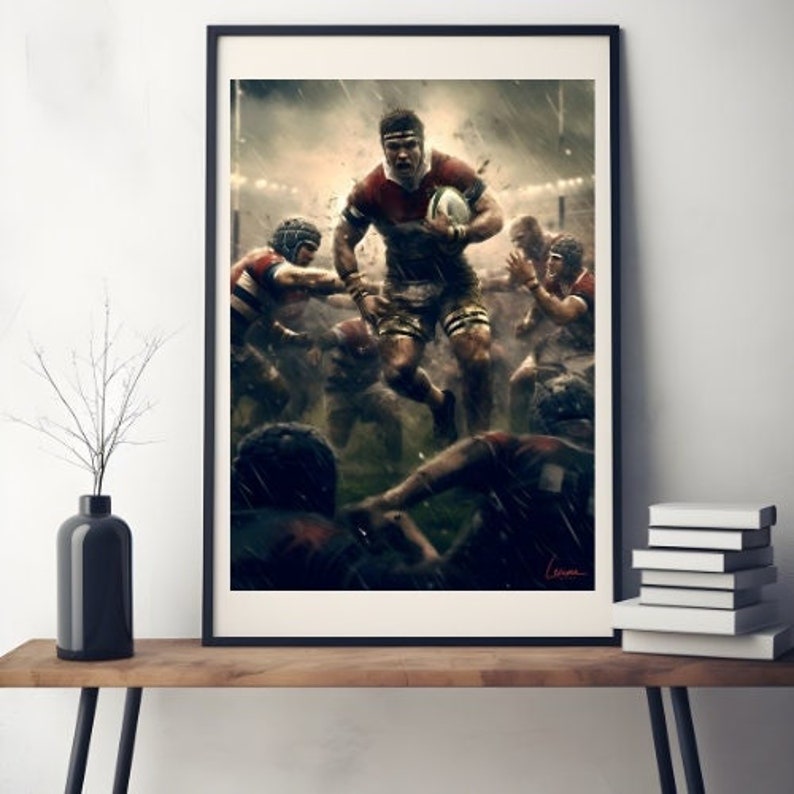 Play Rugby Poster Percussion Poster I Rugby Poster I Playing Rugby I Retro Rugby - Etsy